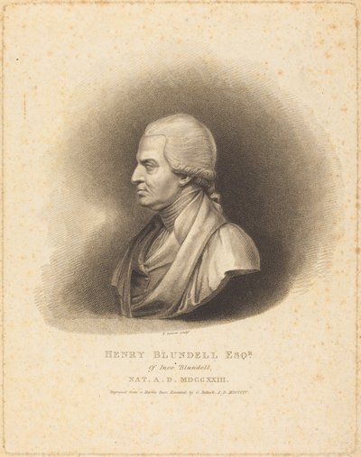 Henry Blundell od Edward Scriven after George Bullock