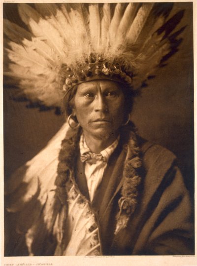 Náčelník Garfield z Jicarilla od Edward Sheriff (after) Curtis
