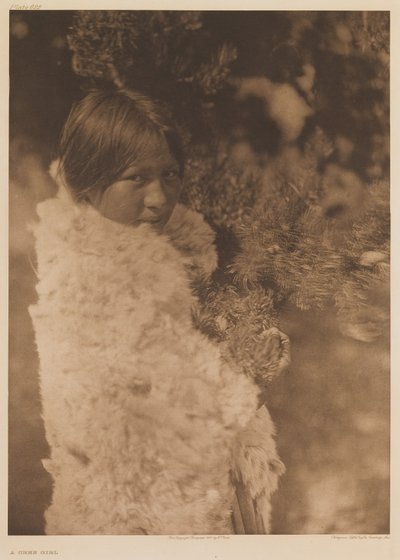Dívka z kmene Cree od Edward Sheriff Curtis