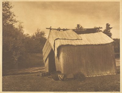 A Mat House - Skokomish, 1912. od Edward Sheriff Curtis