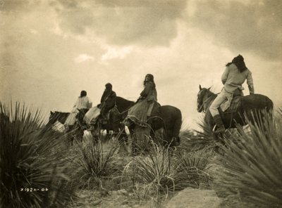 Před bouří, asi 1906 (čb fotografie) od Edward Sheriff Curtis