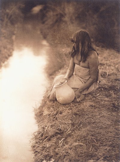 Maricopa žena u proudu od Edward Sheriff Curtis