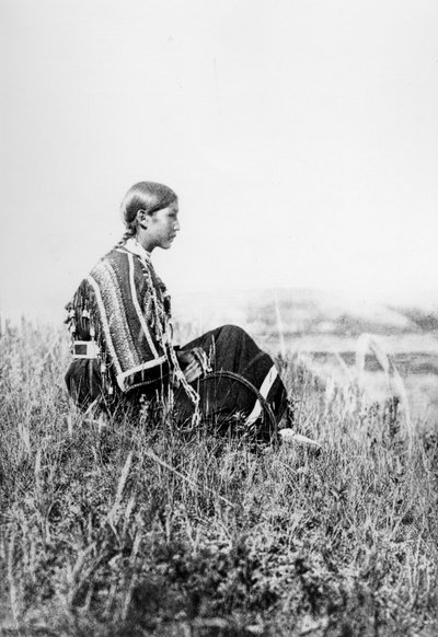 Piegan Girl Denní snění od Edward Sheriff Curtis