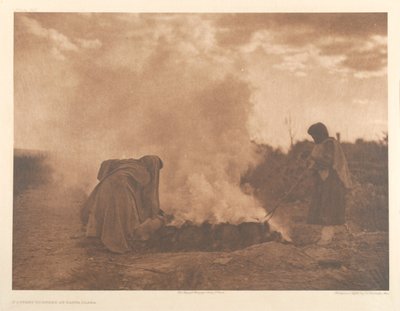 Vypalovače keramiky v Santa Claře od Edward Sheriff Curtis