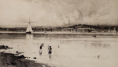 Přivezený trajekt z Tayportu (lept) od Edward Smith Hodgson