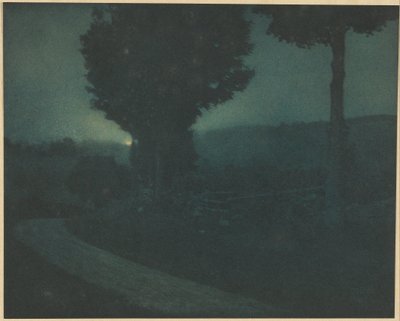 Cesta do údolí - Moonrise od Edward Steichen