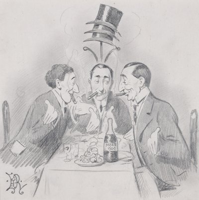Slavný oběd u Trois (The Three Isaacs) 1900 od Edward Tennyson Reed