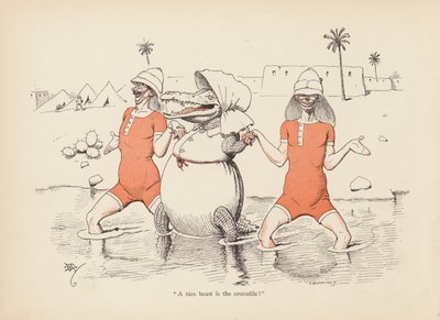 Ocasy s Twist: Krokodýl (barva litho) od Edward Tennyson Reed