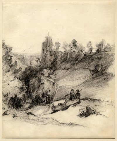 Hrad Roslin (Rosslyn) od Edward Thomas Daniell