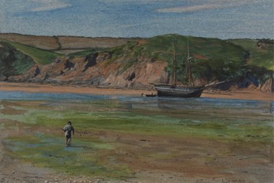 Řeka Devon při odlivu, 16. června 1859 od Edward Thompson Davis