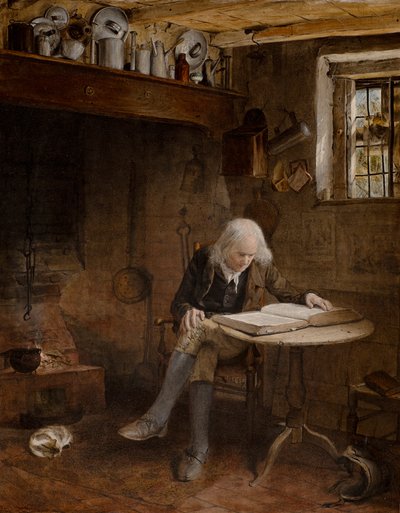 Meditace (olej na plátně) od Edward Thompson Davis