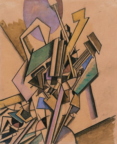 Vorticistická studie od Edward Wadsworth