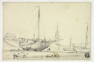 Kostel v Scheveningenu od Edward William Cooke