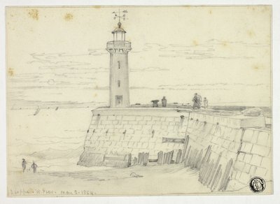 Dieppe, West Pier od Edward William Cooke