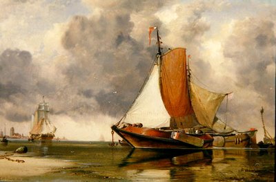 holandský člun od Edward William Cooke