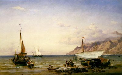 Rybáři udržují své sítě od Edward William Cooke