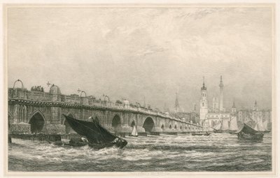 londýnský most od Edward William Cooke