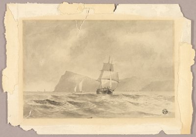 U města Whitby od Edward William Cooke