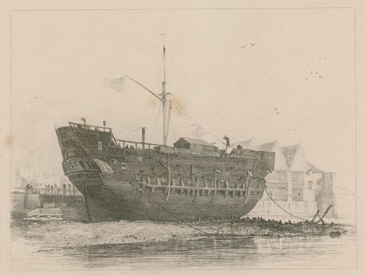 Objev ležící v Deptfordu od Edward William Cooke