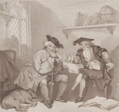 A College Scene, aneb neplodný pokus o peněženku..., [1. srpna 1787], znovu vydáno 1. července 1802. od Edward Williams