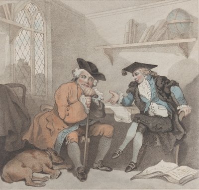 Vysokoškolská scéna aneb neplodný pokus o peněženku starých hranatých prstů, 1. srpna 1787. od Edward Williams