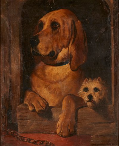 Důstojnost a drzost (olej na plátně) od Edwin (after) Landseer