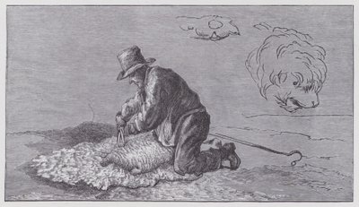 Stříhání ovcí od Edwin (after) Landseer