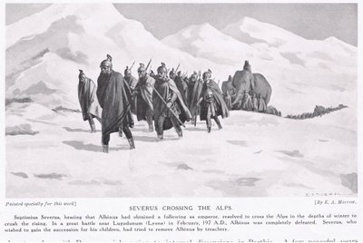 Severus přes Alpy od Edwin A. Morrow