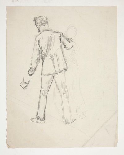 Mužská a ženská postava od Edwin Austin Abbey