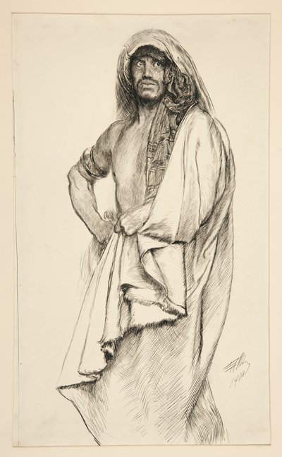 Aaron, od Titus Andronicus od Edwin Austin Abbey