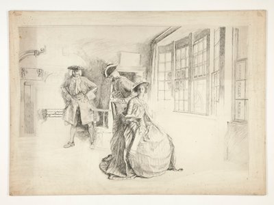 Nevítaný návštěvník od Edwin Austin Abbey