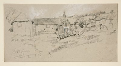 Architektonická studie: Hall Farm od Edwin Austin Abbey
