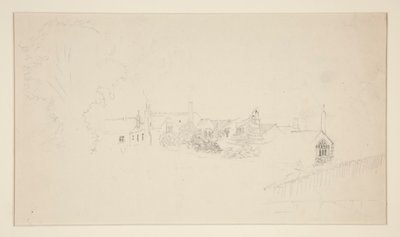 Architektonická studie (recto); Ornamentální skici (verze) od Edwin Austin Abbey