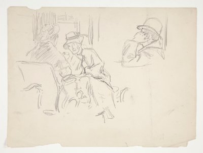 Kavárna scéna od Edwin Austin Abbey