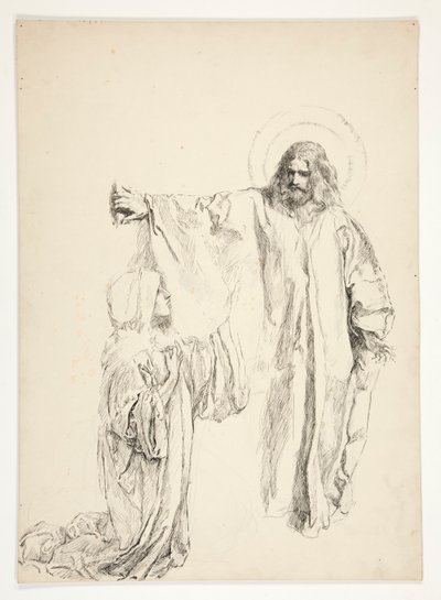 Kristus a Máří Magdalena od Edwin Austin Abbey