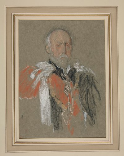 Korunovace Edwarda VII Portrét: Princ Christian ze Šlesvicka-Holštýnska od Edwin Austin Abbey