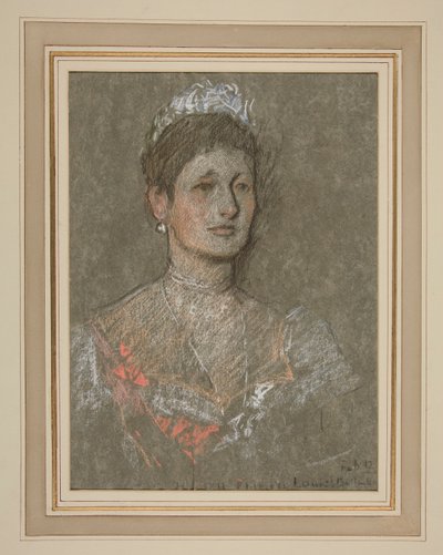 Portrét Korunovace Eduarda VII.: Princezna Louise z Battenbergu od Edwin Austin Abbey