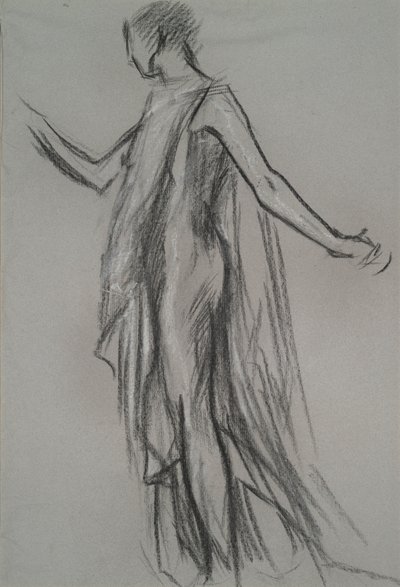 Raná figurální studie pro od Edwin Austin Abbey