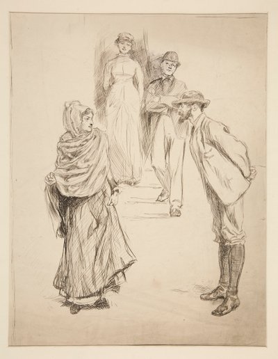 Figurální scéna, studie pro od Edwin Austin Abbey