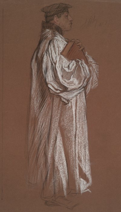 Figura pro proces s Catherine od Edwin Austin Abbey