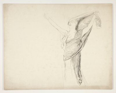 Figurka v tóze, skica k neidentifikované Shakespearově hře od Edwin Austin Abbey