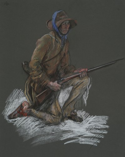 Figurální studie pro od Edwin Austin Abbey