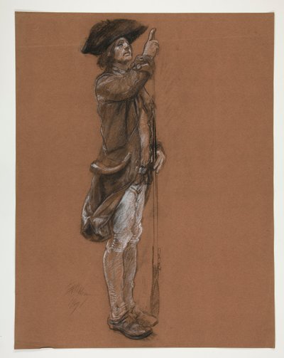 Figurální studie pro od Edwin Austin Abbey