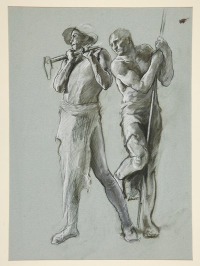 Figurální studie pro od Edwin Austin Abbey