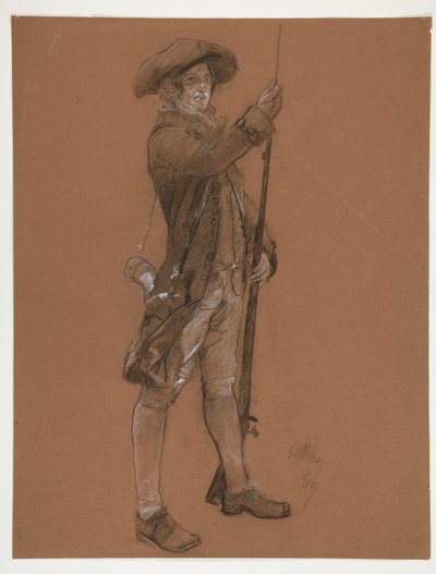 Figurální studie pro od Edwin Austin Abbey