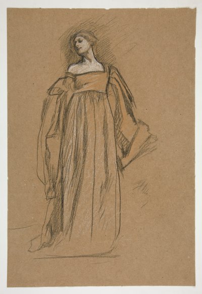 Figurální studie pro od Edwin Austin Abbey
