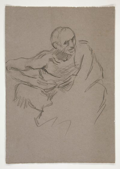 Figurální studie pro od Edwin Austin Abbey