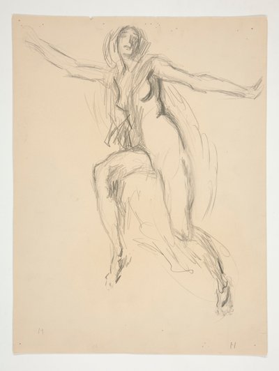 Figurální studie pro od Edwin Austin Abbey