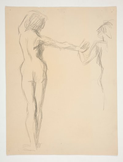 Figurální studie pro od Edwin Austin Abbey