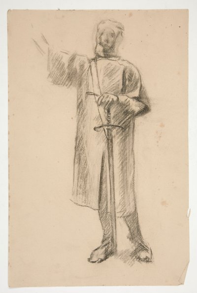 Figurální studie pro od Edwin Austin Abbey
